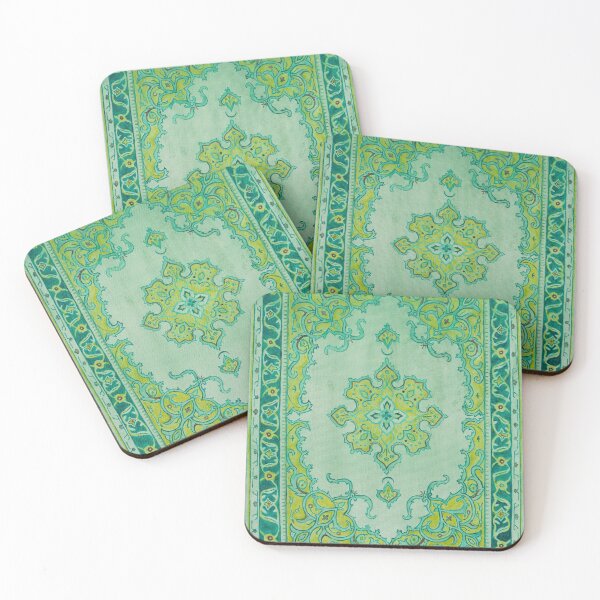 Item preview, Green moroccan carpet designed and sold by Carolin Bentbib.