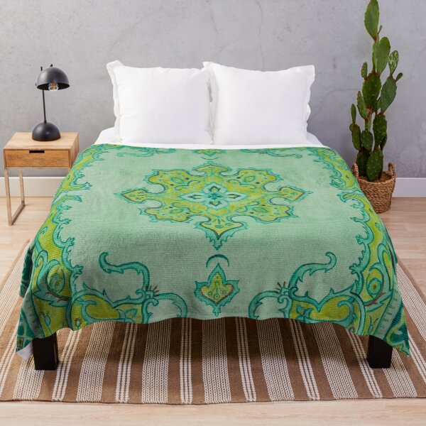 Item preview, Green moroccan carpet designed and sold by Carolin Bentbib.