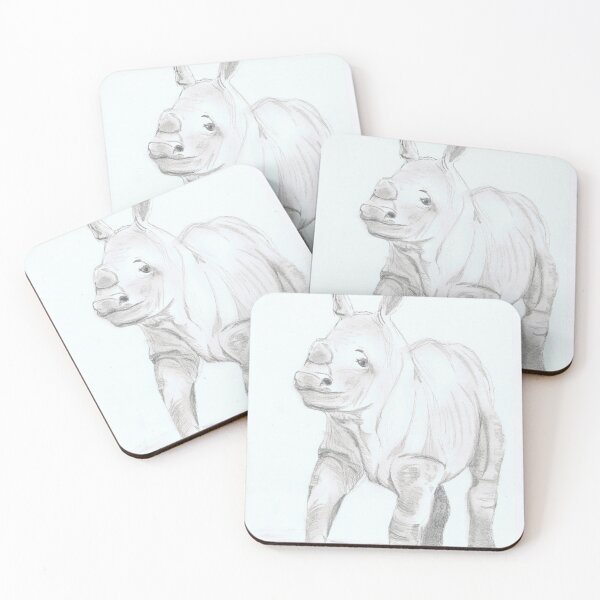 Item preview, Cute rhino baby designed and sold by Kunst-Grafik .