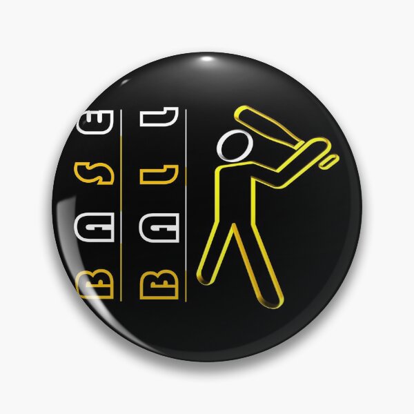 Artikelvorschau, Baseball ~ Gelb & Weiß entworfen und verkauft von Boakes-Digital.