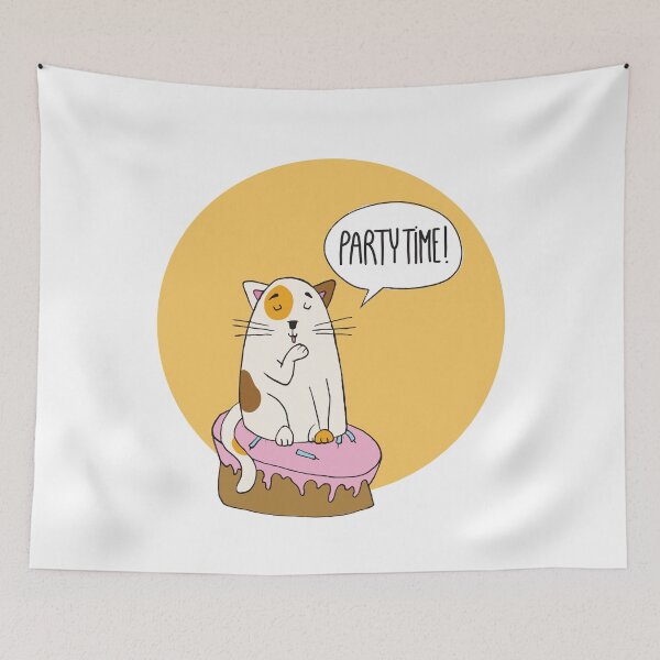 Item preview, Birthday cat designed and sold by VeronArtLab.