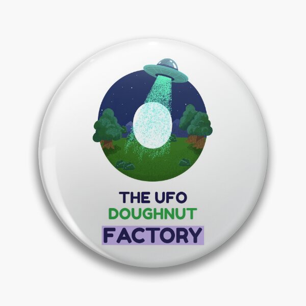 Item preview, THE UFO DOUGHNUT FACTORY designed and sold by DomGDesign.