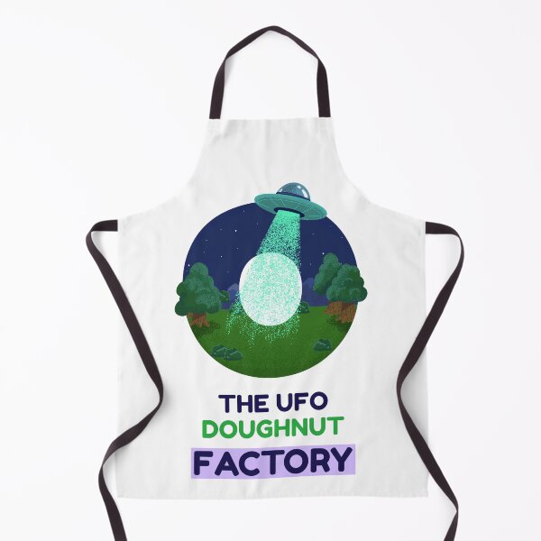 Item preview, THE UFO DOUGHNUT FACTORY designed and sold by DomGDesign.
