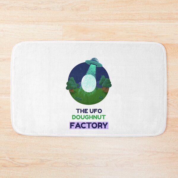 Item preview, THE UFO DOUGHNUT FACTORY designed and sold by DomGDesign.
