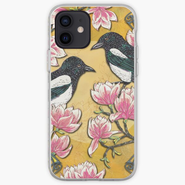 Celtic Magpies & Magnolias iPhone Soft Case