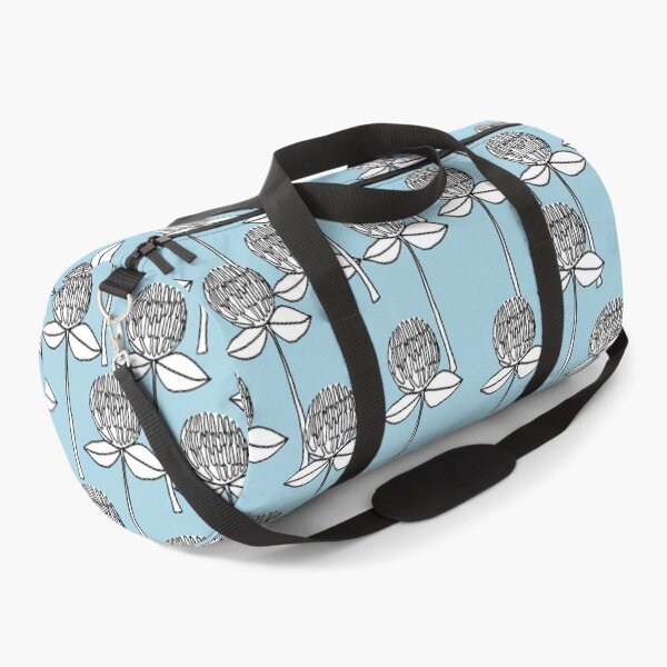 Item preview, field of white globe amaranths on blue background designed and sold by soisaowalak.