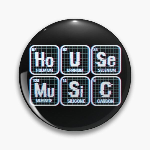 Item preview, House Music Chemistry Elements Vaporwave EDM House DJ Gear designed and sold by DynamicDesign.
