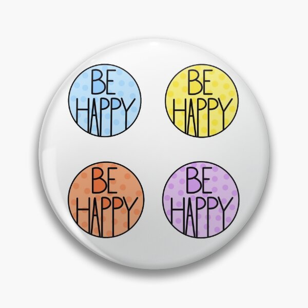 Item preview, Just Be Happy Positive Quote , Colorful Pattern designed and sold by Barolina.