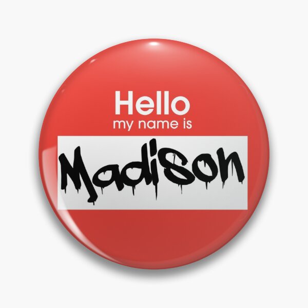 Item preview, Hello My Name is Madison Madison Tag designed and sold by Mooostickers.