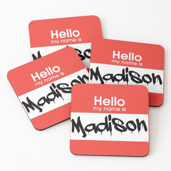 Item preview, Hello My Name is Madison Madison Tag designed and sold by Mooostickers.