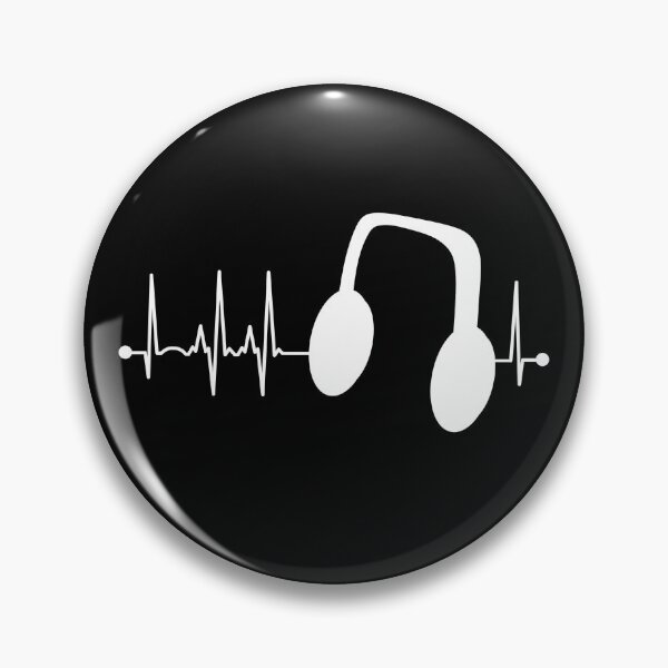 Item preview, Music Heartbeat Headphones Deejay Pulse EKG Music Lover Gear designed and sold by DynamicDesign.
