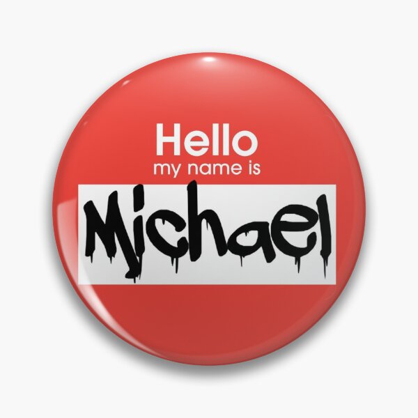 Item preview, Hello My Name is Michael Michael Tag designed and sold by Mooostickers.