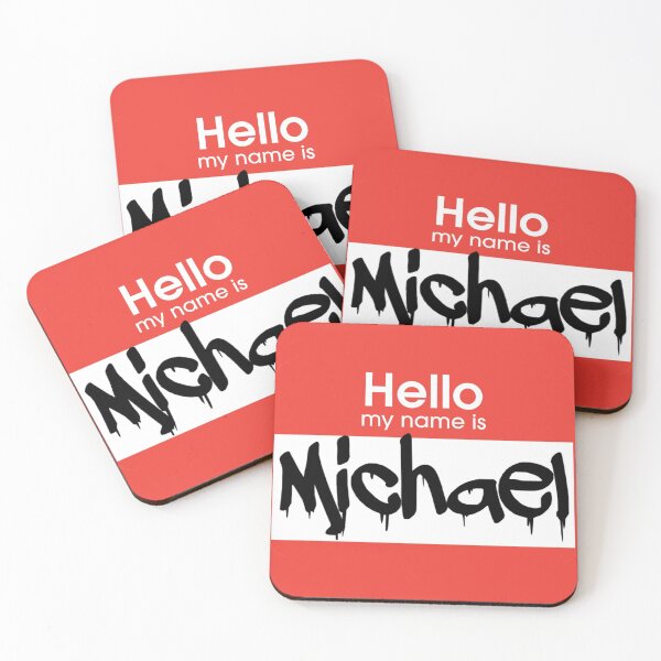 Item preview, Hello My Name is Michael Michael Tag designed and sold by Mooostickers.
