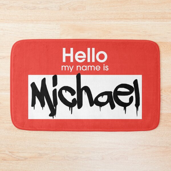 Item preview, Hello My Name is Michael Michael Tag designed and sold by Mooostickers.