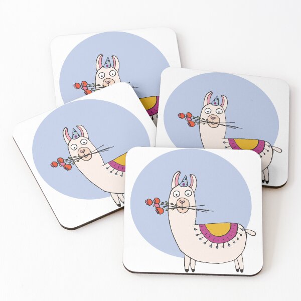 Item preview, Birthday Llama designed and sold by VeronArtLab.