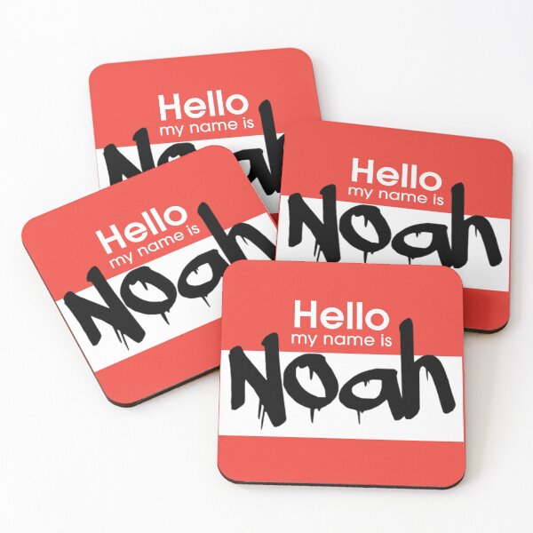 Item preview, Hello My Name is Noah Noah Tag designed and sold by Mooostickers.