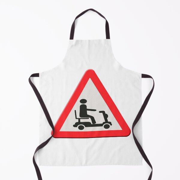 Item preview, warning sign mobility scooter.  designed and sold by funkyworm.