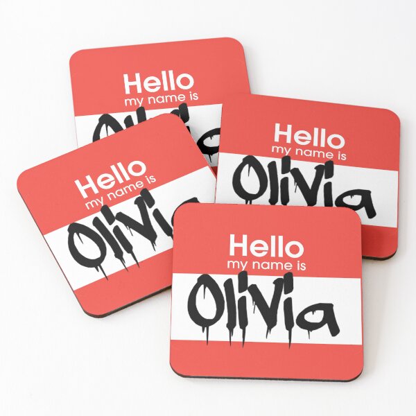 Item preview, Hello My Name is Olivia Olivia Tag designed and sold by Mooostickers.