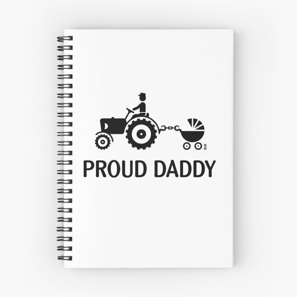 Item preview, Proud Daddy (Tractor Driver & Stroller / Black) designed and sold by MrFaulbaum.