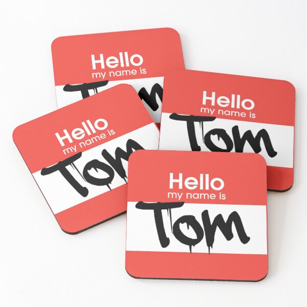 Item preview, Hello My Name is Tom Tom Tag designed and sold by Mooostickers.
