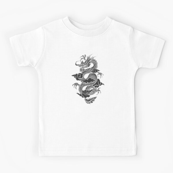 Popkiller Chinese Dragon Youth T-Shirt White / S/M