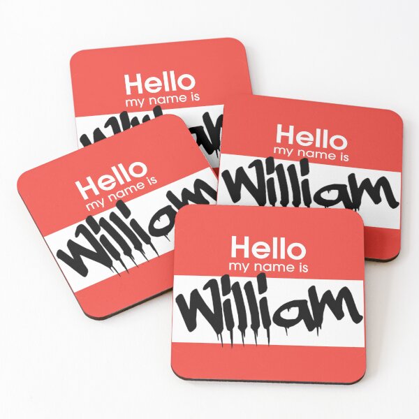 Item preview, Hello My Name is William William Tag designed and sold by Mooostickers.