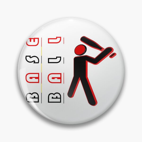 Artikelvorschau, Baseball ~ Rot & Schwarz entworfen und verkauft von Boakes-Digital.