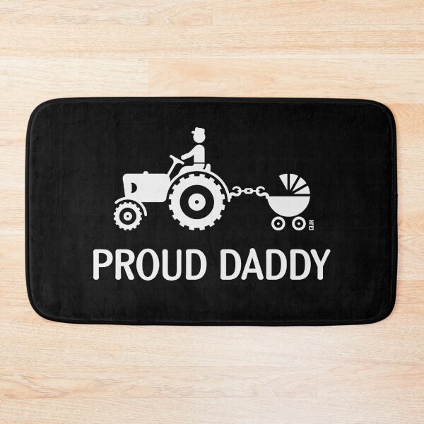 Item preview, Proud Daddy (Tractor Driver & Stroller / White) designed and sold by MrFaulbaum.