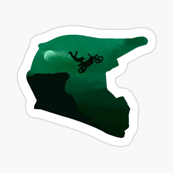“Motocross Helmet” Sticker for Sale by IamSoMad | Redbubble