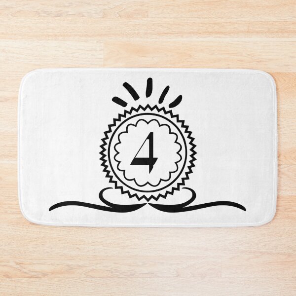 Item preview, 4 | Number 4 | Number Four | use for table numbers, stickers and more designed and sold by meraviglioso.