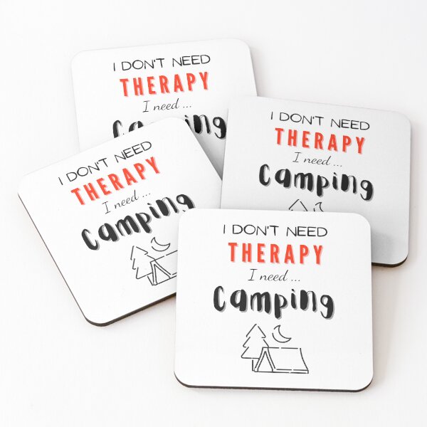 Item preview, Camping Therapy - Mountain Nature & Outdoors designed and sold by UrbanDesignArt.