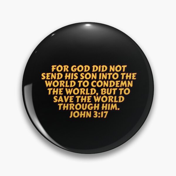 Item preview, Bible Verse John 3:17 designed and sold by Prayingwarrior.
