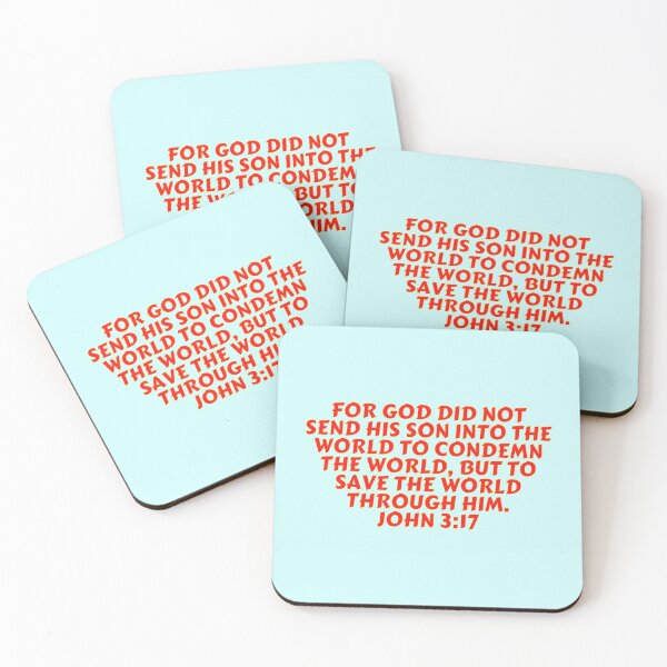Item preview, Bible Verse John 3:17 designed and sold by Prayingwarrior.