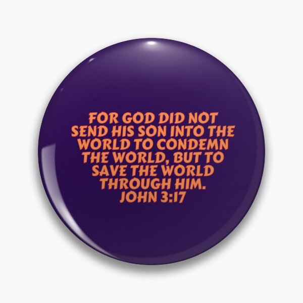 Item preview, Bible Verse John 3:17 designed and sold by Prayingwarrior.