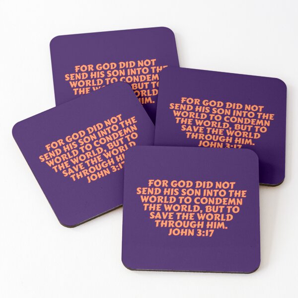 Item preview, Bible Verse John 3:17 designed and sold by Prayingwarrior.