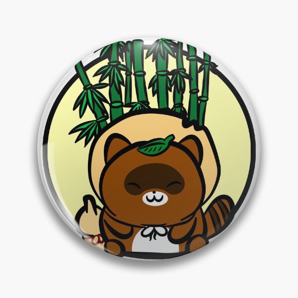 Item preview, Cute Japanese Yokai Tanuki - Racoon dog designed and sold by Niiyoon's Designs.