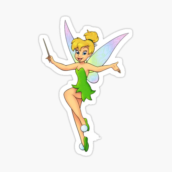 Tinker Bell Sticker For Sale By Zoencwong Redbubble 