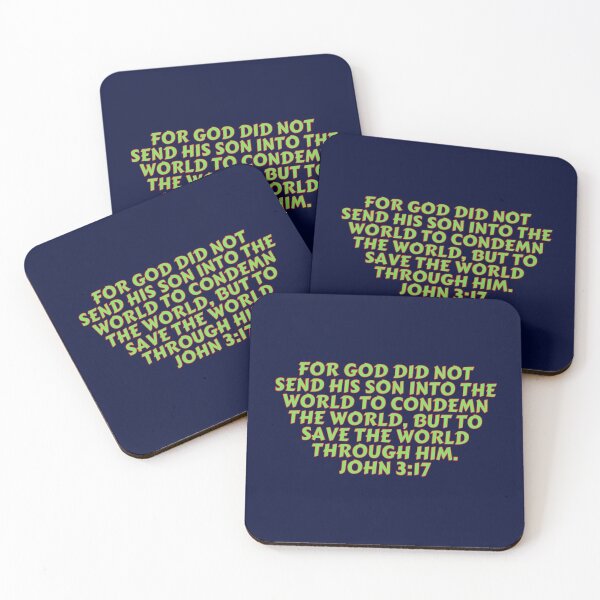 Item preview, Bible Verse John 3:17 designed and sold by Prayingwarrior.