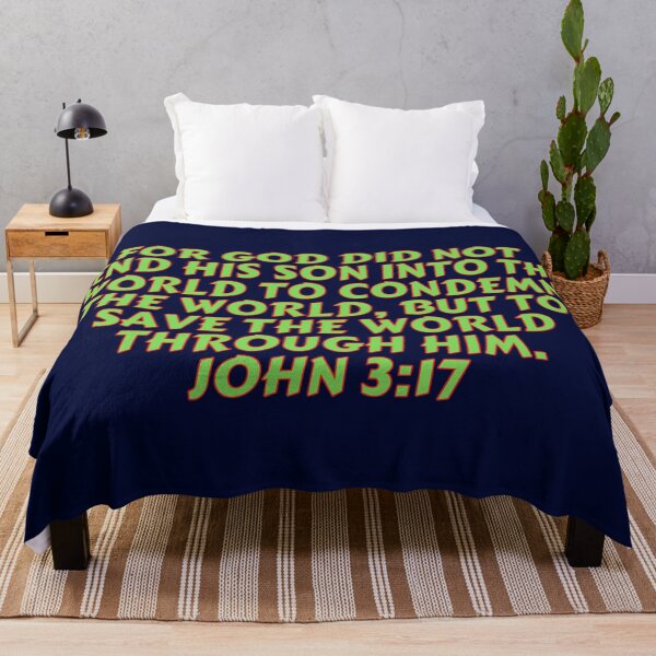 Item preview, Bible Verse John 3:17 designed and sold by Prayingwarrior.