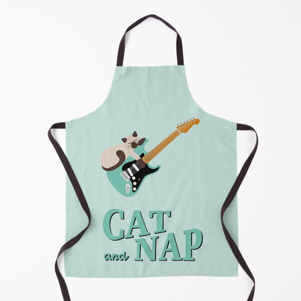 Item preview, Relaxed Cat on Guitar | Siamese | Catnap designed and sold by Fluffy-Vectors.