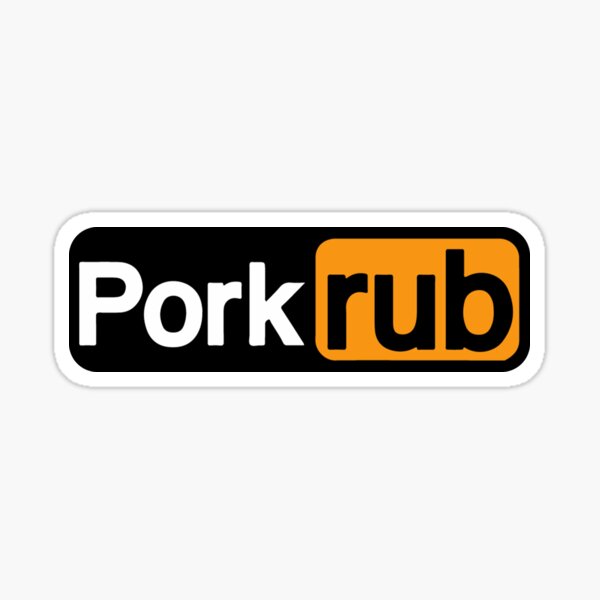 Mens "Pork Rub" Sticker