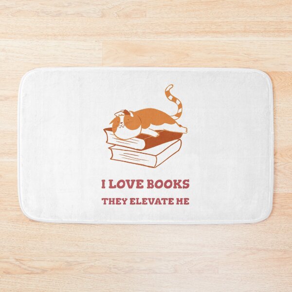 Item preview, I LOVE BOOKS THEY ELEVATE ME designed and sold by DomGDesign.