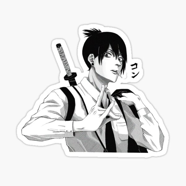 "Aki Hayakawa CHAINSAW MAN" Sticker by zhengrae Redbubble