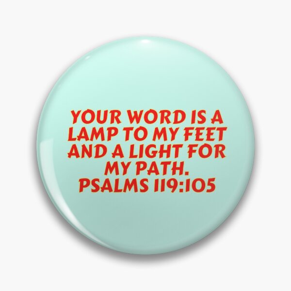 Item preview, Bible Verse Psalm 119:105 designed and sold by Prayingwarrior.