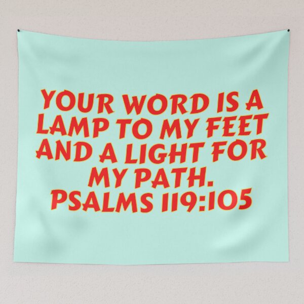 Item preview, Bible Verse Psalm 119:105 designed and sold by Prayingwarrior.