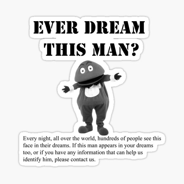 Ever Dream This Man? Funny Meme Gabibbo Gift Sticker