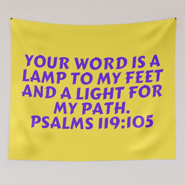 Item preview, Bible Verse Psalm 119:105 designed and sold by Prayingwarrior.