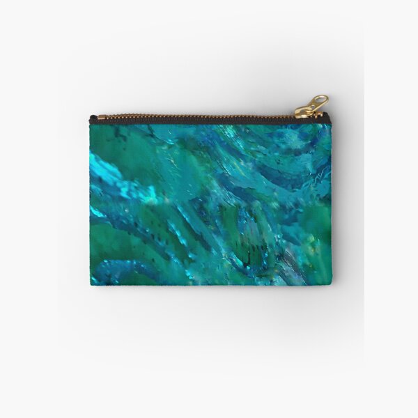 Item preview, spiral turquoise emerald aquamarine sea colors abstract designed and sold by Maria Mihailova.