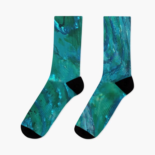 Item preview, spiral turquoise emerald aquamarine sea colors abstract designed and sold by Maria Mihailova.