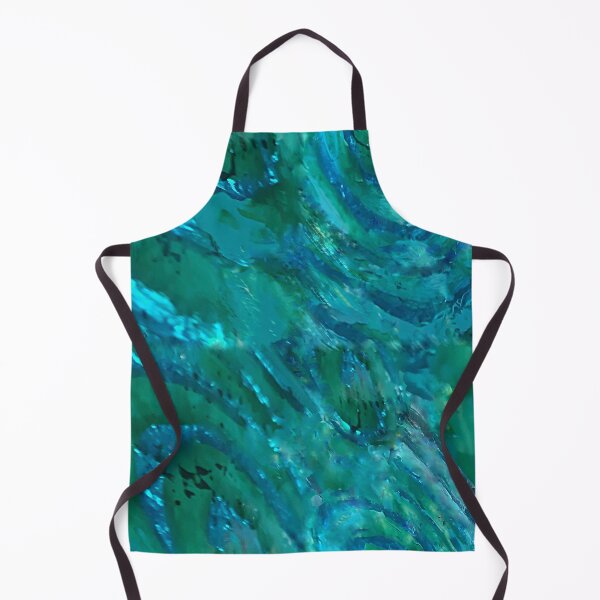 Item preview, spiral turquoise emerald aquamarine sea colors abstract designed and sold by Maria Mihailova.